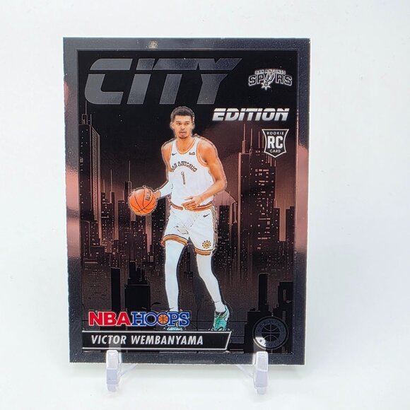 2023-24 Hoops PREMIUM Stock Victor Wembanyama Card Wemby ROOKIE CARD RC Spurs - Picture 1 of 2